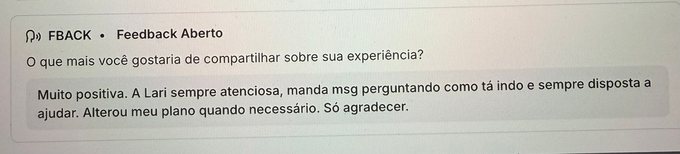 Depoimento de paciente